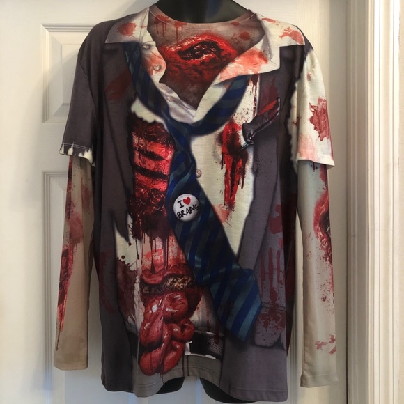 Faux Real Zombie Shirt - Picture 1 of 9